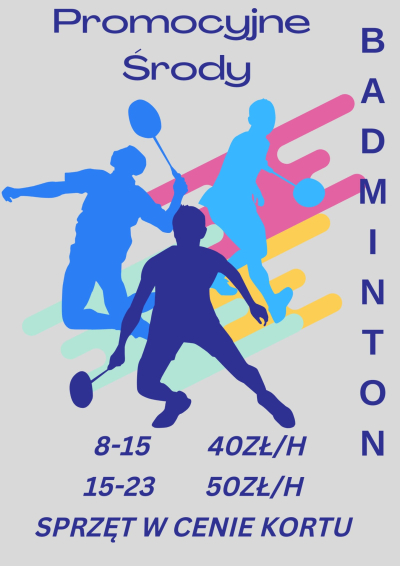 Promocyjne środy BADMINTON